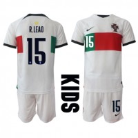 Portugal Rafael Leao #15 Fotballklær Bortedraktsett Barn VM 2022 Kortermet (+ korte bukser)
